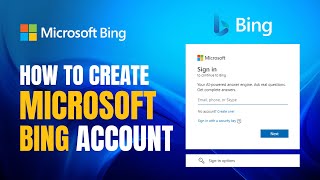 How to Create Microsoft Bing Account  Bing image creator sign up [upl. by Verda]