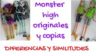 Comparacion muñecas Monster High Originales y Falsas [upl. by Templa]