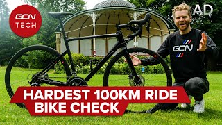 Hardest 100Km Ride Bike Check  Decathlon Van Rysel EDR CF Ultegra Disc [upl. by Reeva]