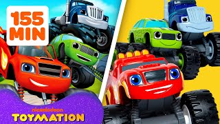 155 MINUTES of Blazes TOP Rescues amp Missions  Blaze and the Monster Machines Toys  Toymation [upl. by Strohbehn]