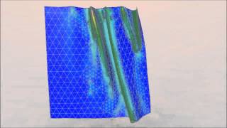 Adaptive cloth simulation using corotational finite elements [upl. by Dranyam]