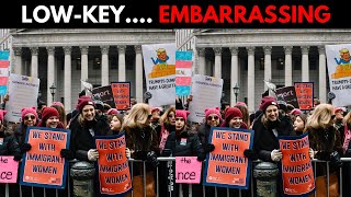 Only 200 People Showed Womens March In New York After Trumps Win [upl. by Regen]