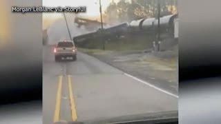 Train derailment in Orange County Texas [upl. by Letti838]