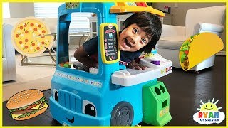 Pretend Play Food Toys Cooking Truck with Ryan ToysReview [upl. by Trent761]