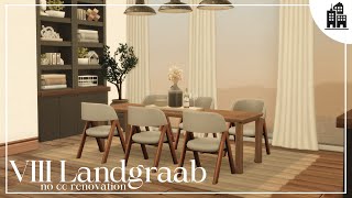 viii landgraab  no cc renovation  the sims 4 build tour [upl. by Lleoj78]