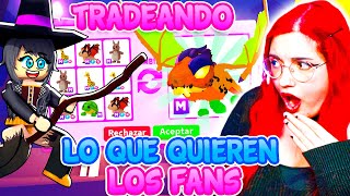 TRADEANDO SOLO LO QUE MIS FANS QUIEREN CONSEGUÍ EXCLUSIVAS en ADOPT ME de ROBLOX😱 [upl. by Evy]