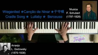 Canção de Ninar  SchubertGodowsky piano solo WiegenliedCradle SongLullabyBerceuse子守唄 [upl. by Iiette513]