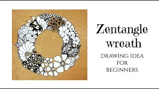 Zentangle drawing idea for beginners 🔸 Zentangle patterns 🔸 Zenart [upl. by Colvert]