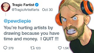 How Pewdiepie’s Drawings Made Half The Art Community Quit [upl. by Jerusalem962]