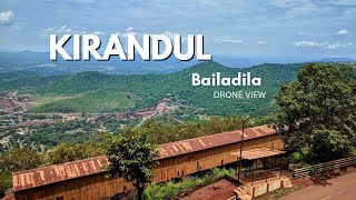 Kirandul  Bailadila Small Town of Dantewada  Drone view [upl. by Haran107]