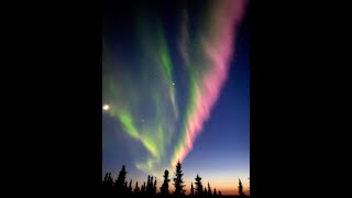 Northern lights unreal KP 5 Fairbanks Alaska Captured on IPhone 12 [upl. by Evot]