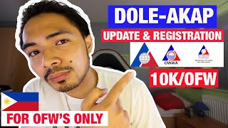 DOLEAKAP FINANCIAL ASSISTANCE PROGRAM FOR OFWS REGISTRATION AND UPDATE [upl. by Egag]