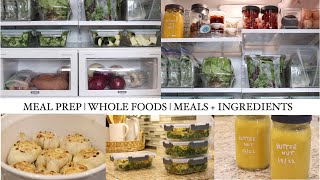 WHOLE FOODS  INGREDIENT  MEAL PREP  FRIDGE amp FREEZER [upl. by Pokorny]