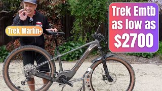 Trek Marlin 8 Budget Emtb Trail Test  Ride An Electric Mountain Bike For Only 2700 [upl. by Aliemaj]