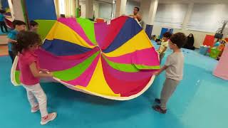 Parachute Games  per school fun physical activity  part 1 [upl. by Rezeile]