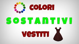 tedescofacile TEDESCO FACILE 14  SOSTANTIVI I COLORI amp I VESTITI [upl. by Job]