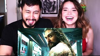 AQUAMAN  ComicCon 2018  Trailer Reaction [upl. by Esorbma2]