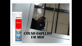 como COLAR ESPELHO no MDF em MARCENARIA❓ Vídeo 327 [upl. by Uhayile]