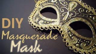 DIY Masquerade Mask from scratch [upl. by Agneta]