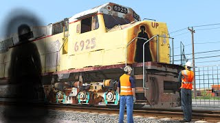 Transfer to the Restoration of Union Pacific 6925 EMD DD40X Centennial [upl. by Artur]