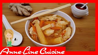 Soupe chinoise au poulet Cookeo [upl. by Banwell228]