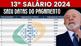 13º SALÁRIO DO INSS GOVERNO LIBERA DATAS DE PAGAMENTO PARA APOSENTADOS [upl. by Atiseret]