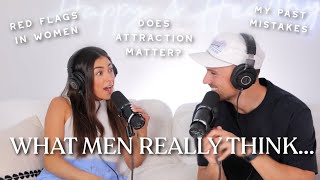 Asking My Husband What Men REALLY think PART 1 Mens Tea on Dating amp the Male Brain [upl. by Anailuj]