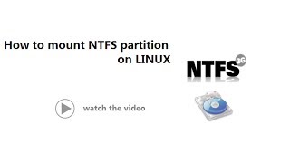 how to mount ntfs partation in linux  Linux Tutorial [upl. by Peers]