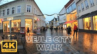 4K Denmark walking tour  Beautiful streets of Vejle  visitdenmark [upl. by Almeeta]