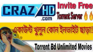 CrazyHd একাউন্ট খুলুন কোন ইনভাইট ছাড়া😱😱 How to create CrazyHD account without invitation [upl. by Lladnew994]