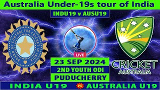 India U19 vs Australia U19  IND U19 vs AUS U19  1st Youth ODI of Australia Under19s tour of India [upl. by Asabi]