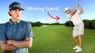 Can Bryson DeChambeau Beat A Scratch Golfer Lefty [upl. by Anivol]