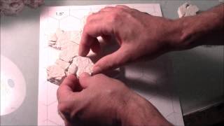 Gluing Rock Hexes Using Hirst Arts Molds [upl. by Aiekat]