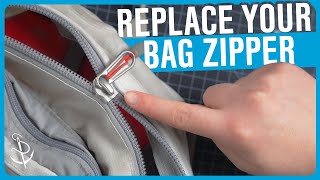 Rescue Your Favorite Bag Backpack Zipper Replacement [upl. by Ayouqat]