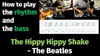 The Hippy Hippy Shake  The Beatles  How to play the rhythm and the bass [upl. by Elleirua493]