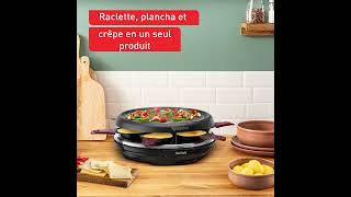 Tefal  Raclette Richesmonts  plancha crêpepour un large éventail doptions culinaires [upl. by Lewanna767]