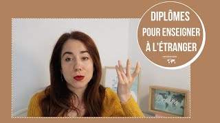 Les diplômes pour enseigner à létranger [upl. by Zerimar]