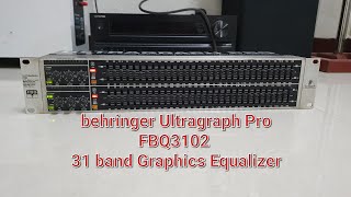 Behringer Ultragraph Pro FBQ3102 31 band Graphics Equalizer [upl. by Tiras]