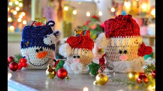 Bolsas Navideñas Paso a paso en crochet [upl. by O'Callaghan]