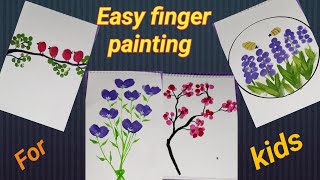 4 Easy Finger Painting For Kids  Finger painting for kids  Finger painting [upl. by Haral]