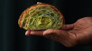 Complete guide on how to make best bicolor croissant pistachio bicolor croissant [upl. by O'Connor]