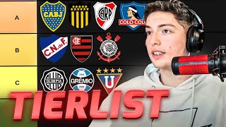 LOS EQUIPOS MAS GRANDES DE SUDAMERICA TIERLIST [upl. by Llien]