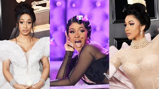 Cardi Bs GRAMMYs Fashion Flashback [upl. by Lairret]