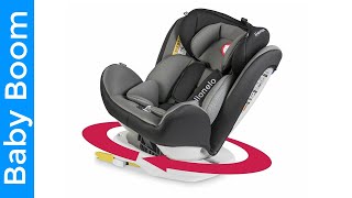 Car seat Lionelo Bastiaan ISOFIX 360° TOP TETHER 036 kg Group 0  123 White [upl. by Oirram898]