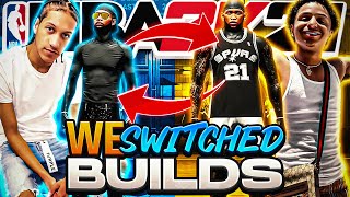 I SWITCHED BUILDS W CHEESEAHOLIC FOR THE DAY IN NBA 2K21 BEST DUO IN NBA 2K HISTORY [upl. by Ariaec839]