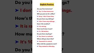 English Conversation Practice  How to Improve Your English shorts englishconversation english [upl. by Avigdor]