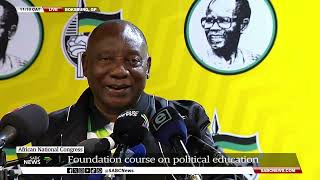 ANC NEC Meeting  Ramaphosa speaks on the partys Foundation Course on Political Education [upl. by Selinda]