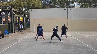 Grand Street Park  Cristian amp Mark vs Anthony amp Bobby  Doubles Handball Filmed By Shena 10142024 [upl. by Bigod]