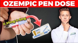 Ozempic 1mg pen clicks  How to dose Ozempic pen into 025 mg amp 05 mg [upl. by Sinnel]