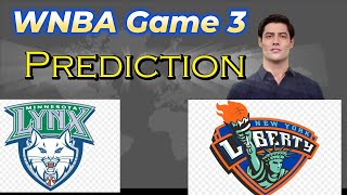 quot🔥 WNBA Finals Game 3 Prediction – Liberty vs Lynx MUSTBET Pickquot [upl. by Aicercal906]